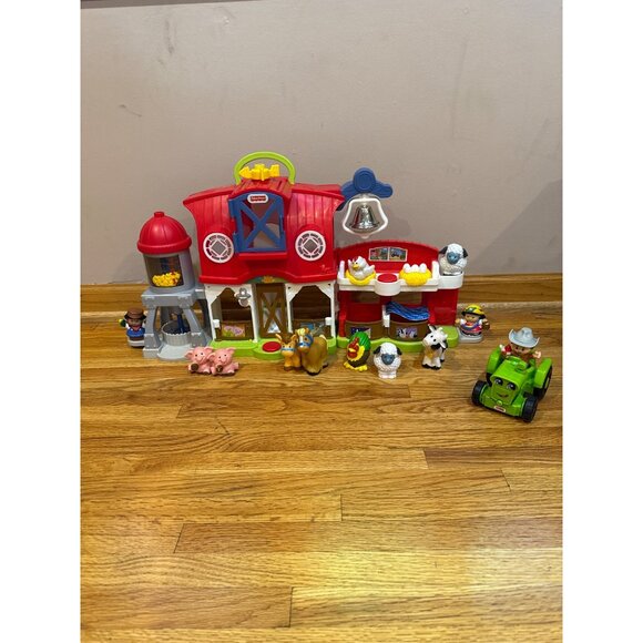Fisher-Price Little People Farm Toy Playset With Smart Stages Learning Content - Picture 1 of 10